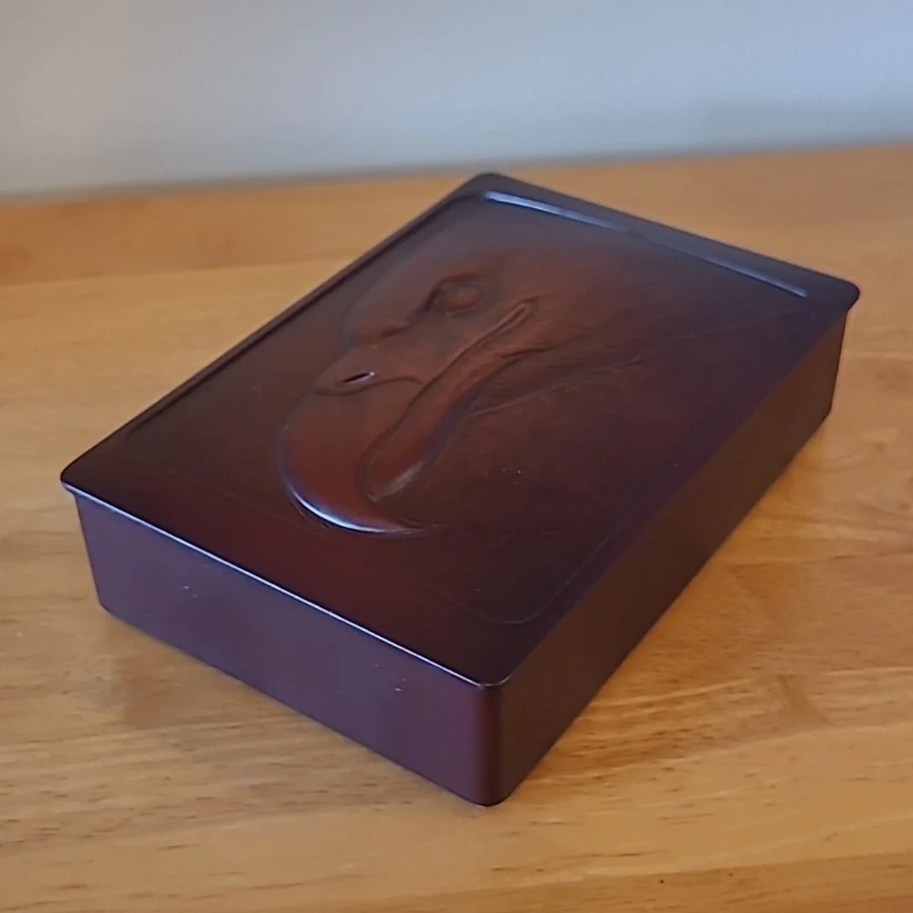 BOMA 3D 'Eagle Head' Double Deck Playing Card Storage Art Box - Picture 5 of 17